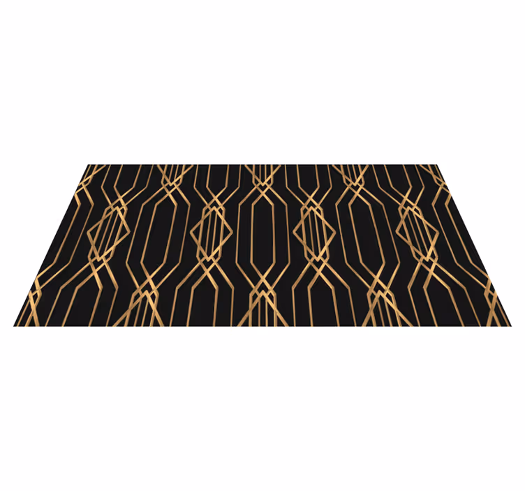 Art deco-elegantie vinyl tapijt geometrisch - TenStickers
