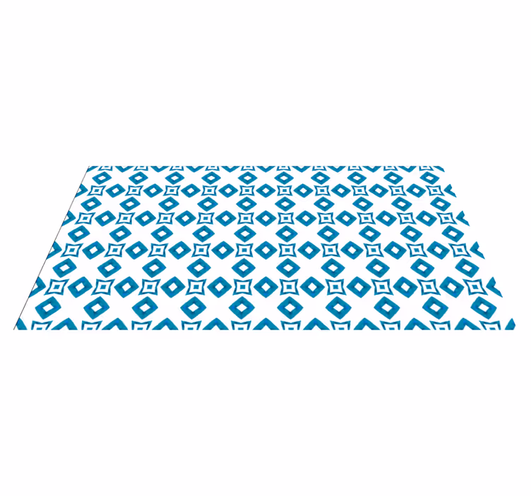 Diamant motief vinyl tapijt geometrisch - TenStickers