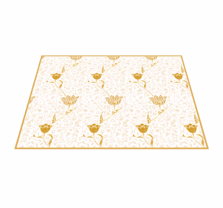 Bloemige elegantie vinyl tapijt bloemen en planten - TenStickers
