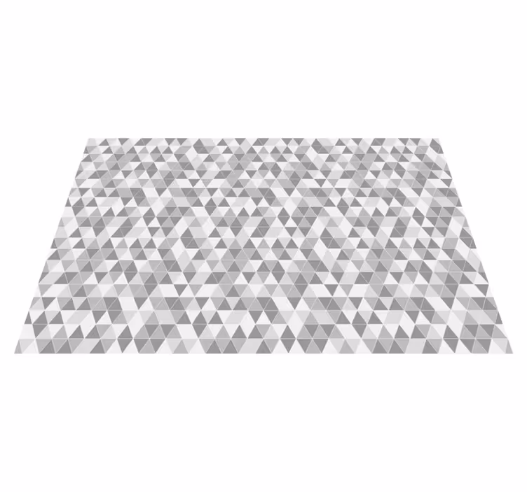 Geometrisch driehoekig patroon Geometrische vinyl vloerkleed - TenStickers