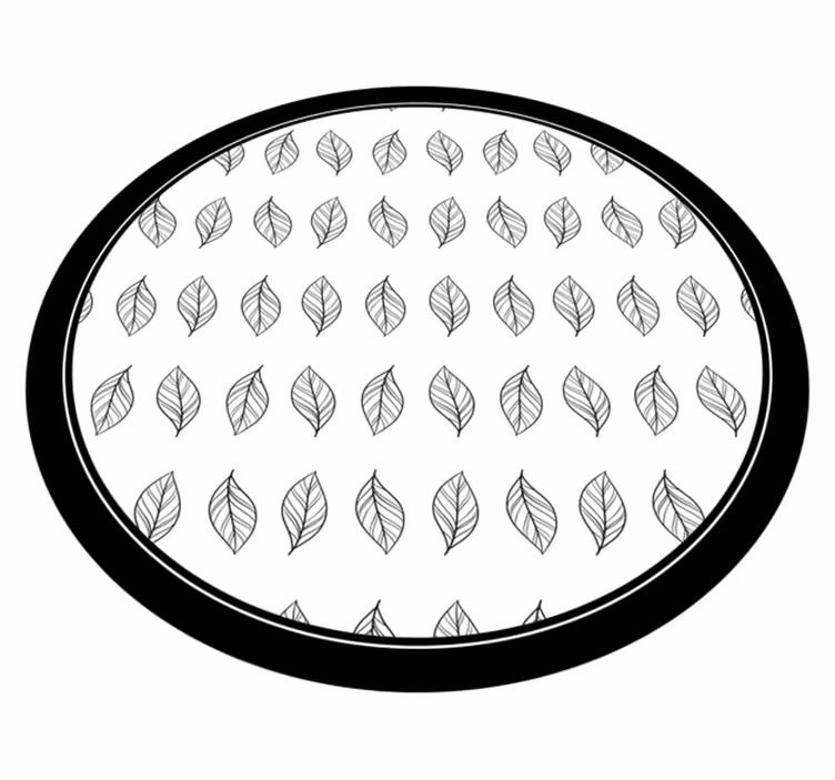 Botanische schets vinyl tapijt bloemen en planten - TenStickers