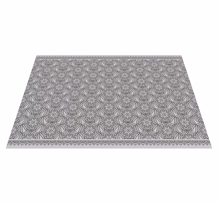 Symmetrisch mandala patroon vinyl tapijt  - TenStickers