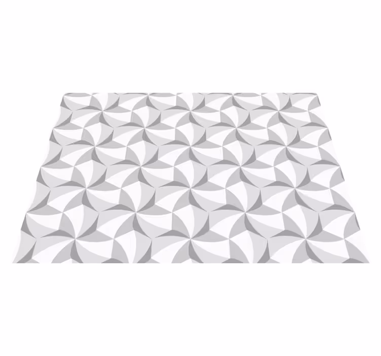 Abstract wervelpatroon vinyl tapijt geometrisch - TenStickers