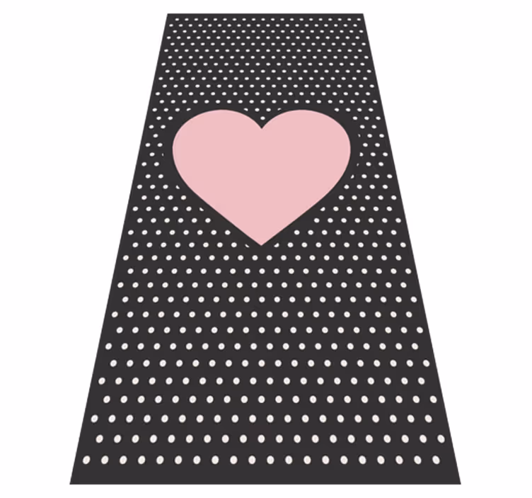 Polka hartaccent vinyl tapijt voor meer kinderen - TenStickers