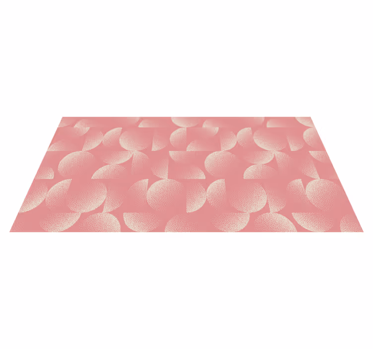 Bloemblaadjespatroon vinyl tapijt bloemen en planten - TenStickers
