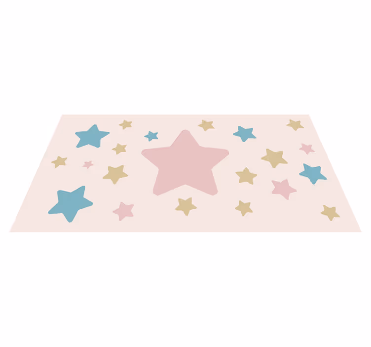 Hemels motief vinyl tapijt sterren - TenStickers