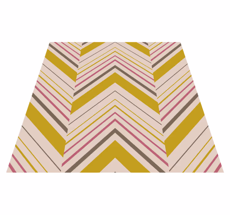 Chevron-strepen vinyl tapijt met strepen - TenStickers