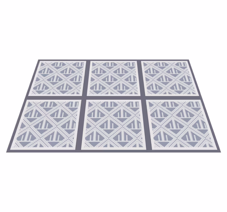 Geometrische patroonarray vinyl tapijt  - TenStickers