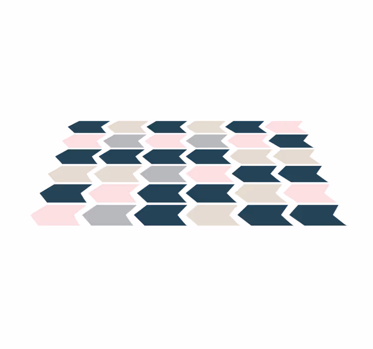 Stijlvol geometrisch patroon vinyl tapijt - TenStickers
