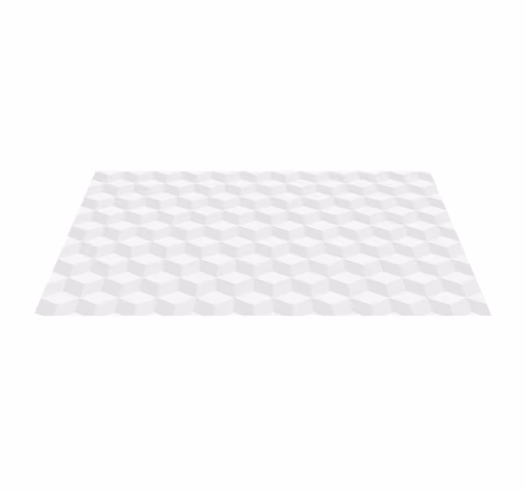 Kubusvormige illusie vinyl tapijt geometrisch - TenStickers