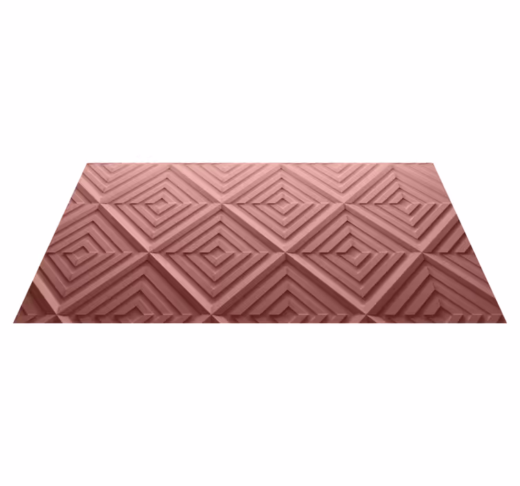 Chevron-gestructureerd oppervlak vinyl tapijt geometrisch - TenStickers