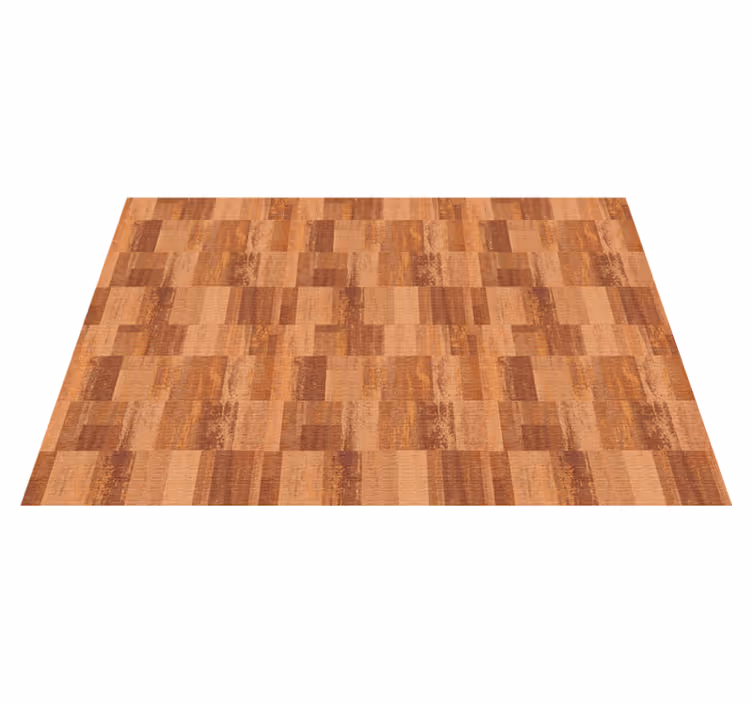 Parket illusie vinyl tapijt met houtstructuur - TenStickers