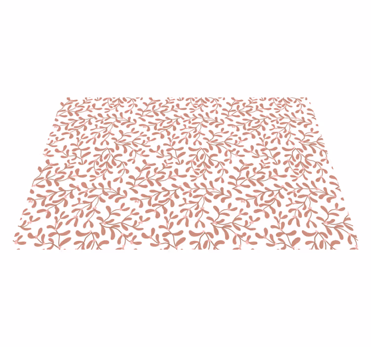 Elegant bladconcept vinyl tapijt bloemen en planten - TenStickers