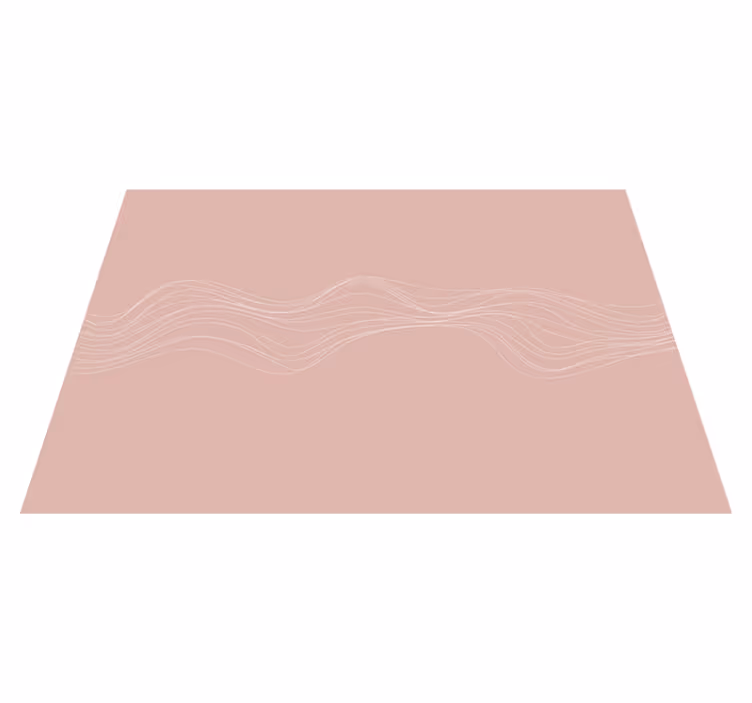 Golvende lijnen vinyl tapijt roze - TenStickers