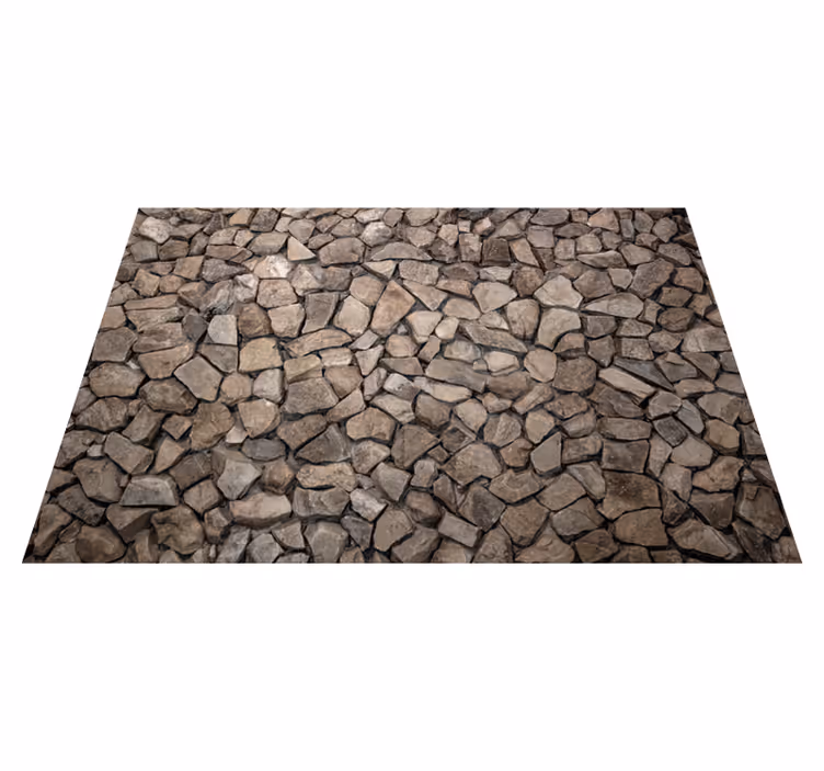Geplaveide pad vinyl tapijt stenenstructuur - TenStickers