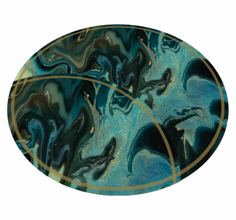 Abstract marmeren patroon vinyl tapijt met texturen - TenStickers