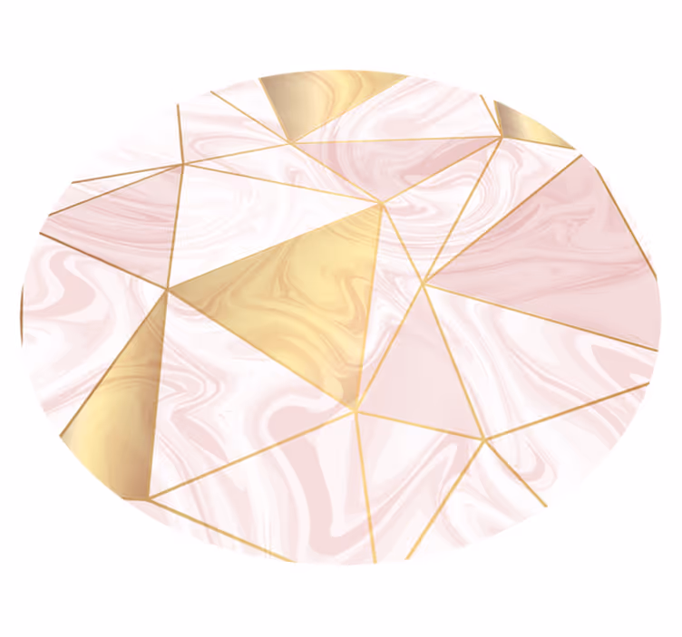 Geometrisch pastelmozaïek vinyl tapijt - TenStickers