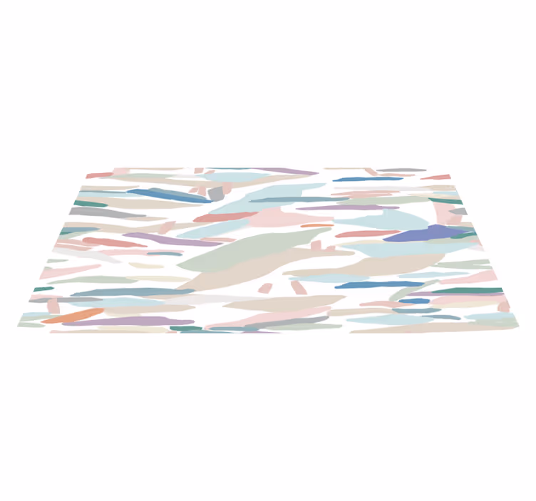 Minimalist Abstract Camouflage vinyl tapijt - TenStickers