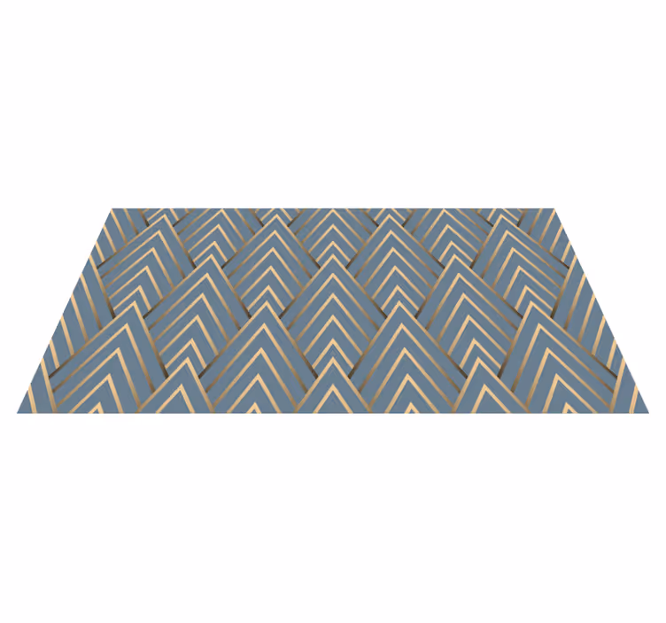 Geometrisch Chevron-patroon vinyl tapijt - TenStickers