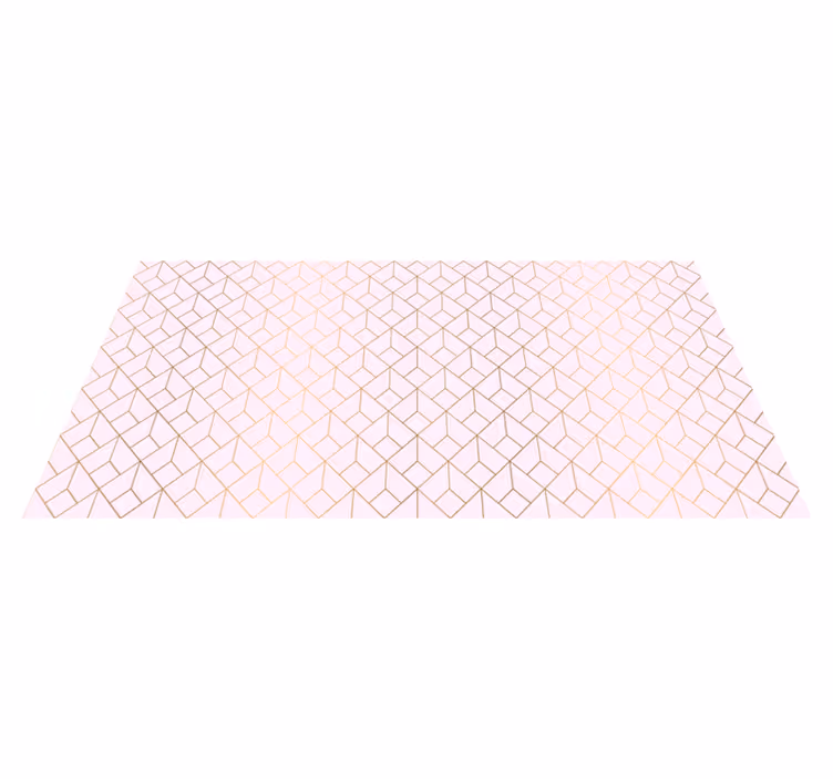 Geometrisch Kubuspatroon vinyl tapijt - TenStickers
