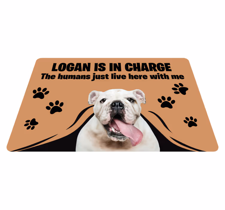 Eigen foto hond vinyl tapijt - TenStickers
