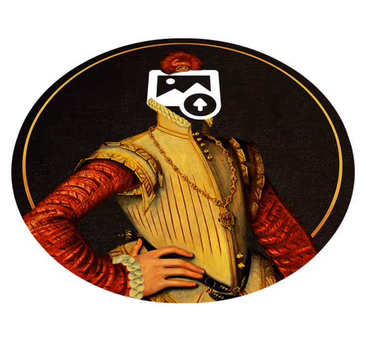 Vinyl vloerkleed aristocratische hond foto - TenStickers