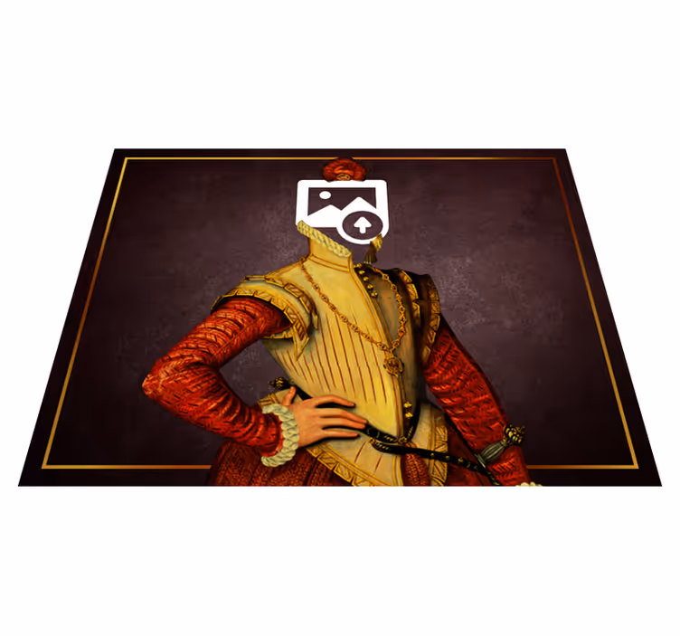 Vinyl vloerkleed aristocratische kat - TenStickers