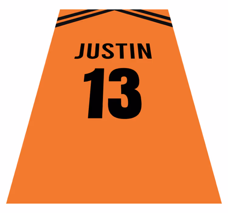Vinyl vloerkleed Nederlands voetbalshirt - TenStickers