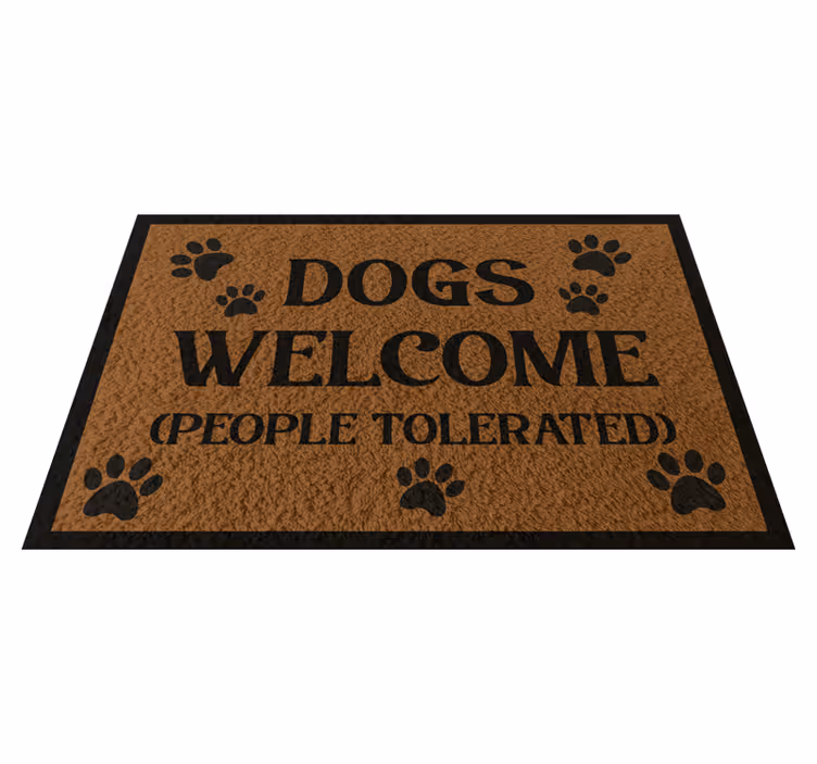 Deurmat hond vinyl tapijt - TenStickers