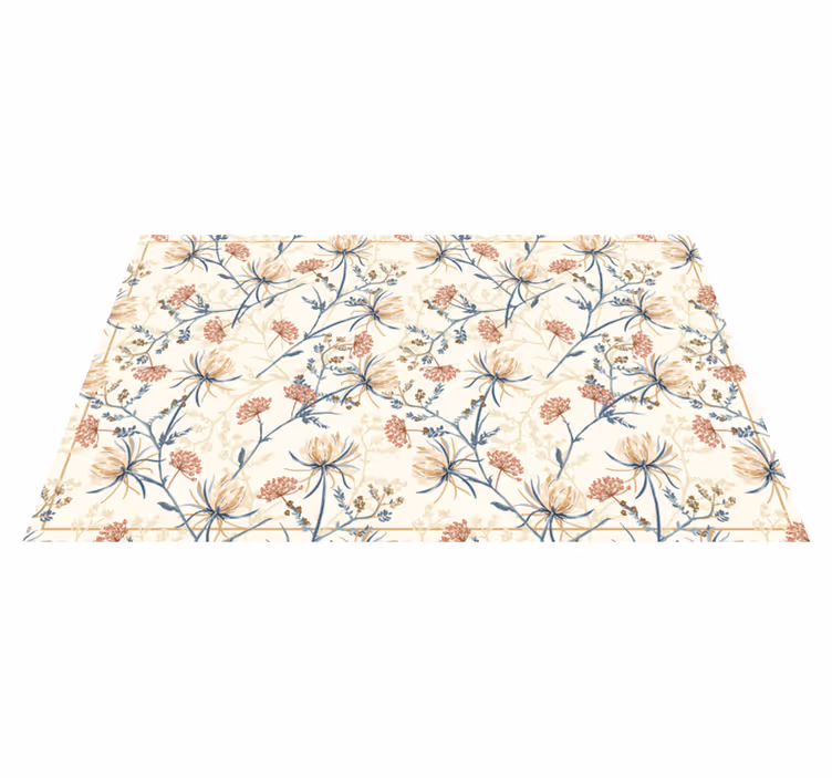 Bloemen tapijt chinoiserie stijl - TenStickers