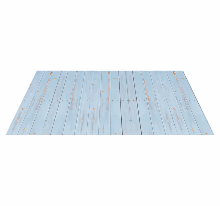 Vinyl tapijt houtstructuur blauw getint - TenStickers