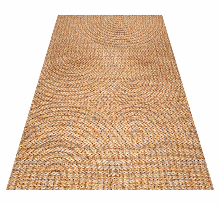 Vinyl vloerkleed weefsel geometrisch - TenStickers