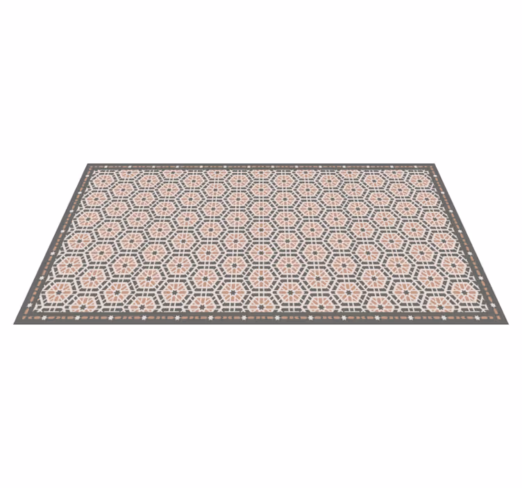 Portugees Gotisch Hydraulische vinyl tapijt - TenStickers