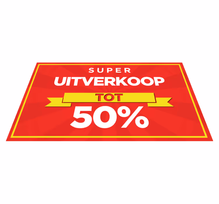 Gepersonaliseerde Verkoop Vinyl tapijt rood - TenStickers