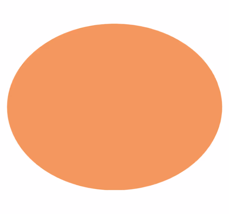 apricot crush vinyl vloerkleed rond - TenStickers