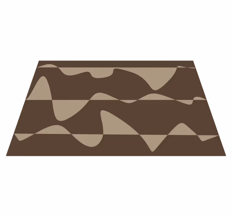 Abstract bruin Keuken vinyl tapijt - TenStickers