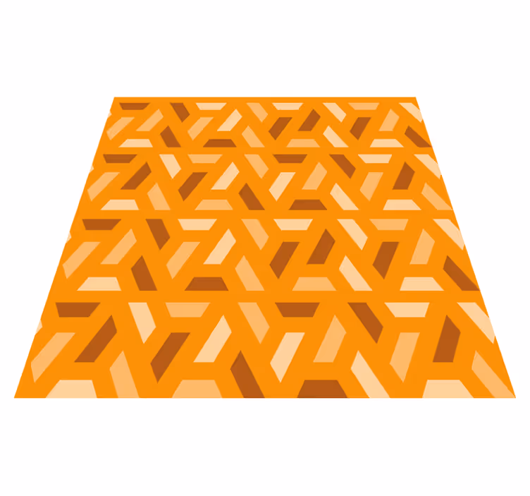 Moderne geometrische Vinyl tapijt woonkamer - TenStickers