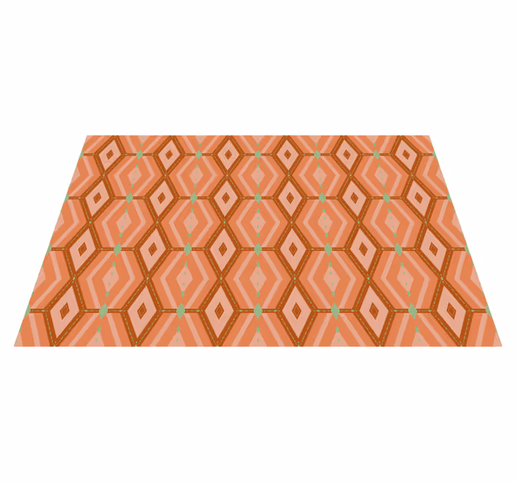 Geometrische patroonharmonie vinyl tapijt geometrisch - TenStickers