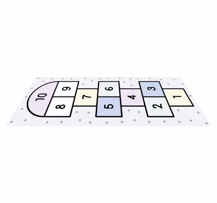 Hinkelspel spelen vinyl tapijt spel - TenStickers