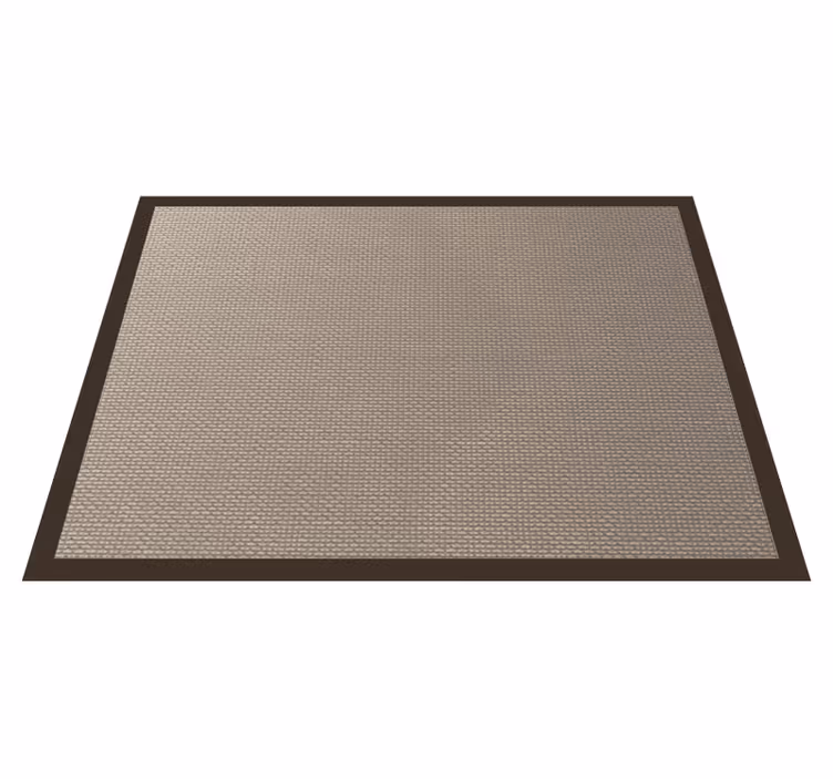 Donkerder kleuromtrek vinyl tapijt beige - TenStickers