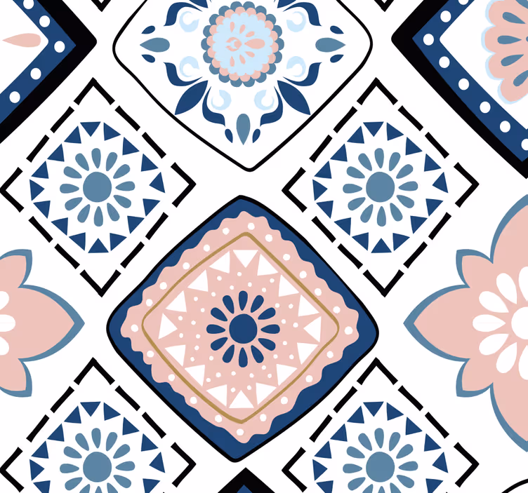 Elegantie van tegelpatronen tegels behang - TenStickers