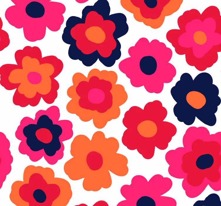 Rode klaproos behang bloemen - TenStickers