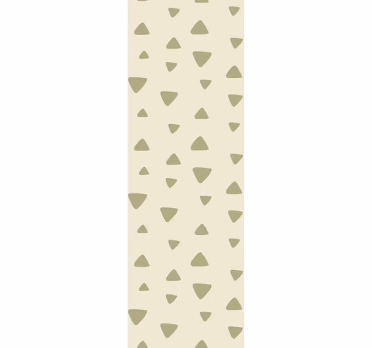 Eenvoudig beige patroon behang driehoeken - TenStickers