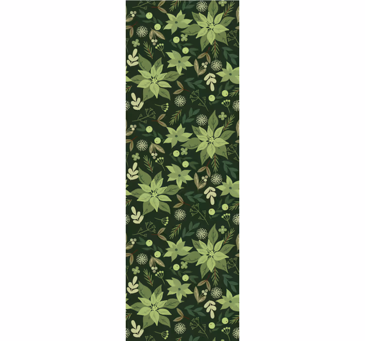 Groen natuurlijk patroon behang bladeren - TenStickers
