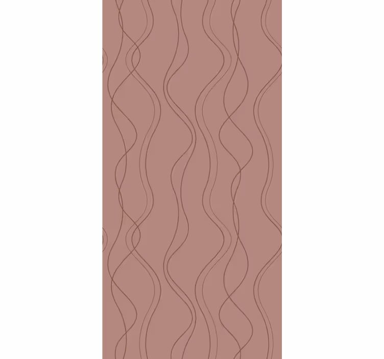 Vloeiende lijnpatronen abstract behang - TenStickers