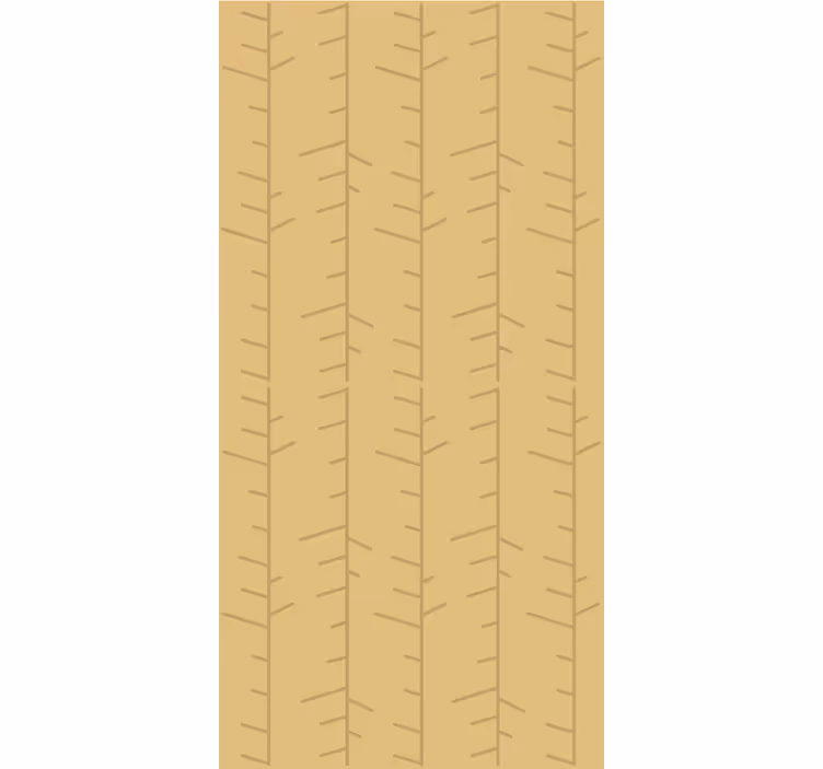 Gestileerd minimalistisch patroon bomen behang - TenStickers