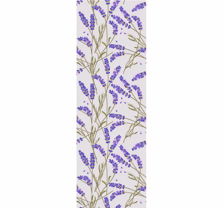 Lavendel bloemenontwerp behang bloemen - TenStickers