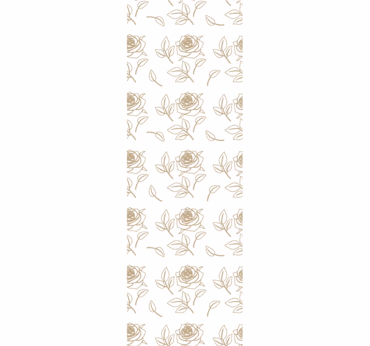Elegante rozenpatronen behang bloemen - TenStickers