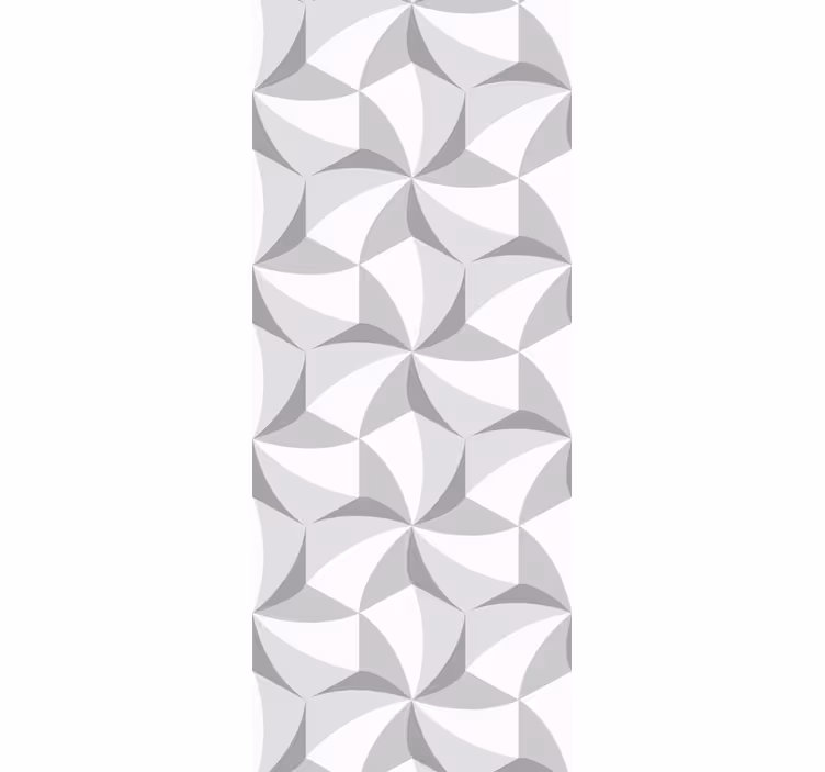 Stijlvolle grijze patroonvormen geometrisch behang - TenStickers