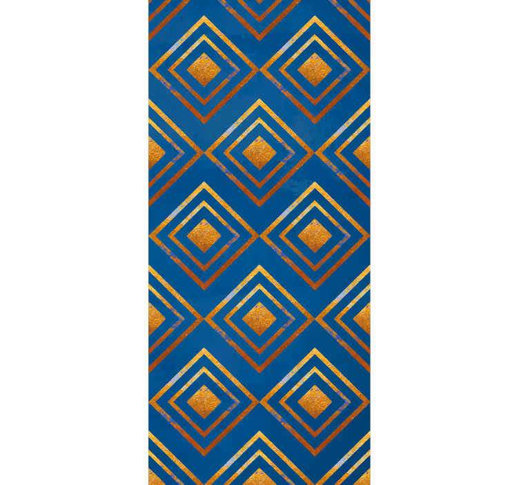 Diamanten en lijnen geometrisch behang - TenStickers